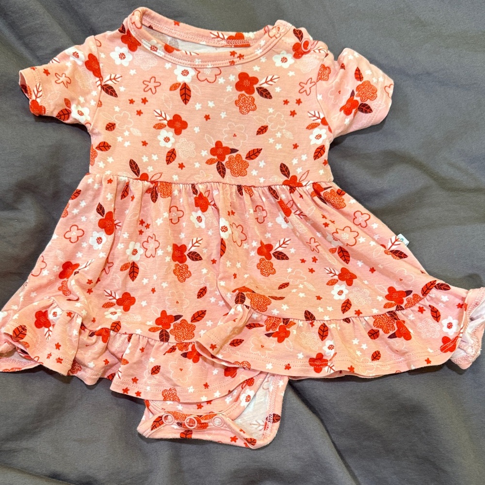 Posh Peanut Pink Floral Bodysuit